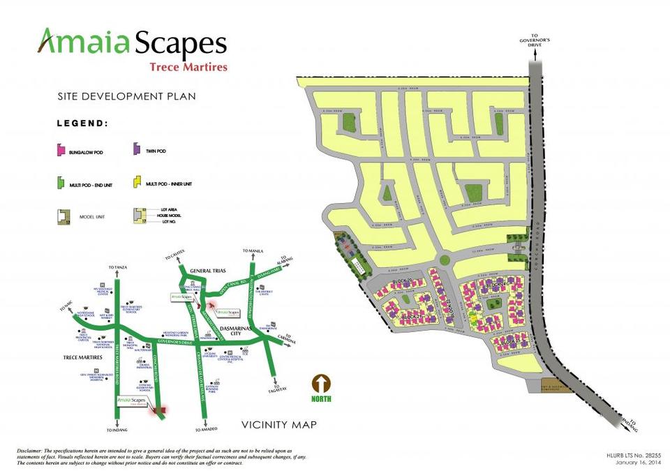Site Development Plan of Amaia Scapes Trece Martires